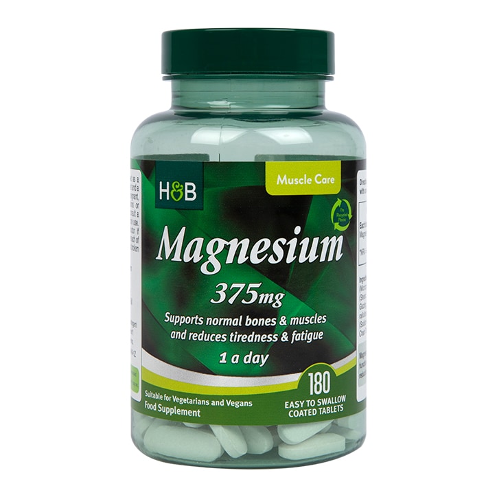 Holland & Barrett Magnesium 375mg 180 Tablets